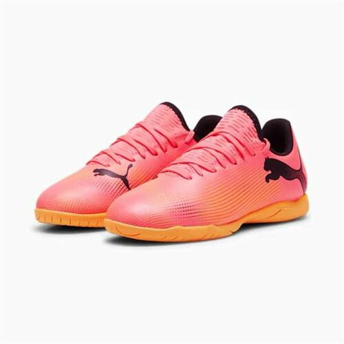 Indendørs fodboldstøvler til børn Puma Future 7 Play Orange Børns Unisex 38