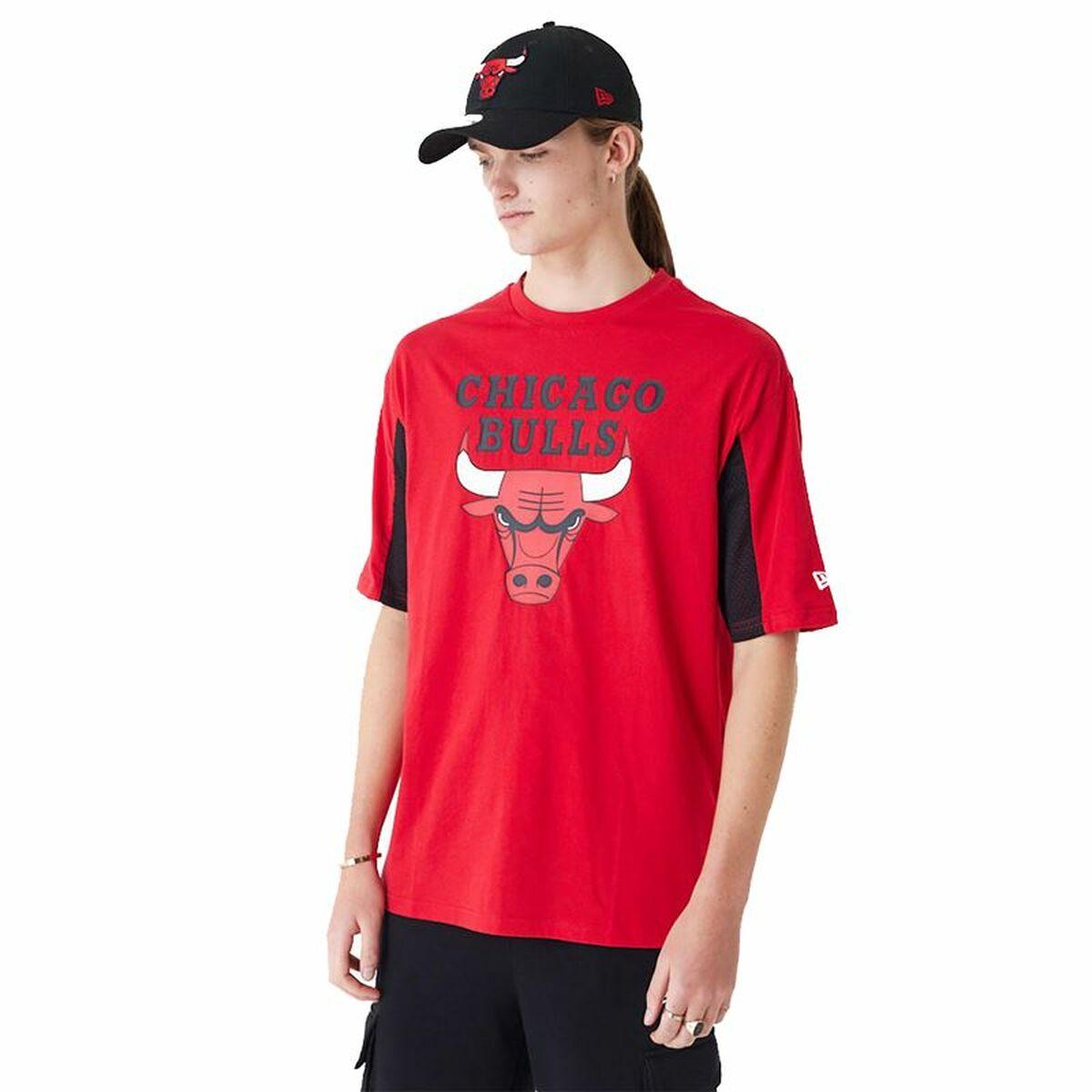 New Era NBA kortærmet T-shirt - Chicago Bulls, rød (L)