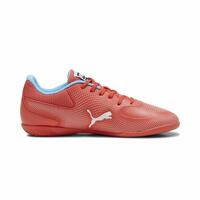 Indendørs fodboldstøvler til børn Puma Truco II Active Hvid Rød Børns Unisex 38.5