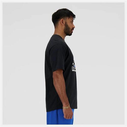 Kortærmet T-shirt til Mænd New Balance SPORT ESSENTIALS MT41593 Sort (XL)