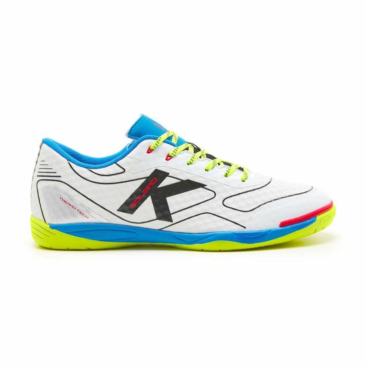 Indendørs fodboldstøvler til voksne Kelme Goleiro Hvid Unisex 42.5