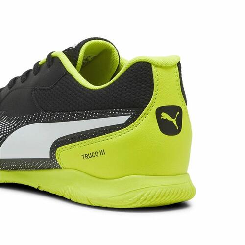 Indendørs fodboldstøvler til voksne Puma Truco II Gul Hvid Sort Unisex 46