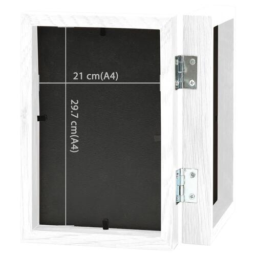 Folderamme til 2 billeder 2x(21x29,7 cm) hvid
