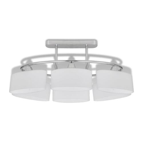 Loftlampe med ellipseformede glasskærme 2 stk. E14