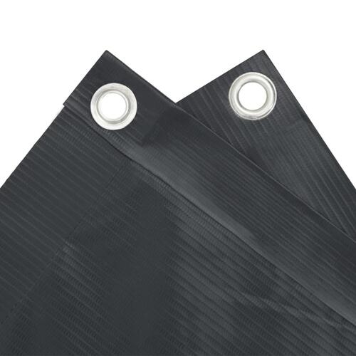 Haveafskærmning 600x75 cm PVC antracitgrå