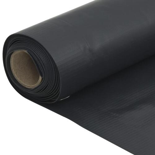 Haveafskærmning 800x75 cm PVC antracitgrå