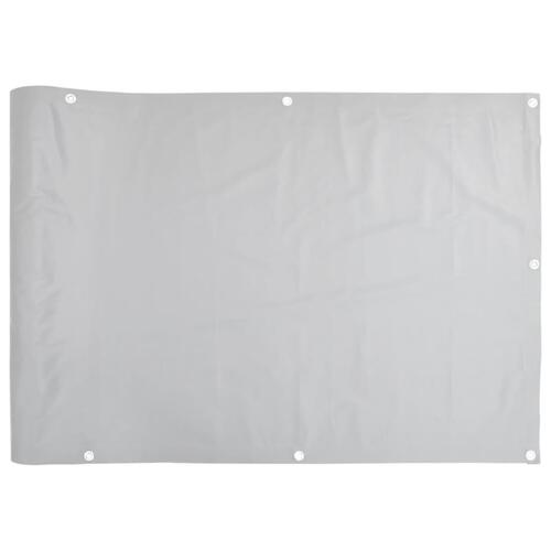 Haveafskærmning 500x75 cm PVC grå