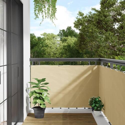 Altanafskærmning 500x90 cm PVC cremefarvet