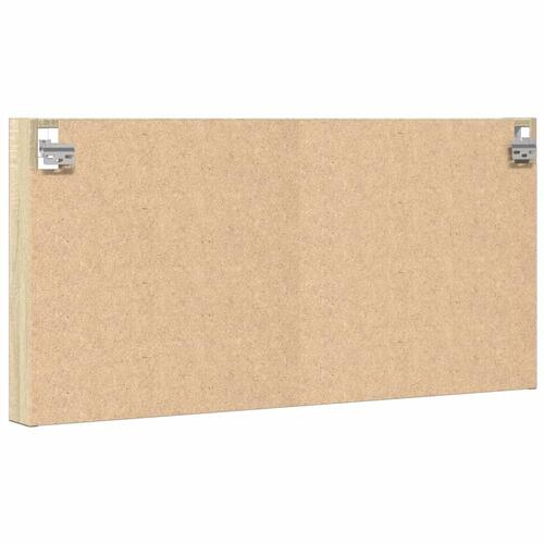 Vitrineskab 100x8,5x50 cm konstrueret træ sonoma-eg