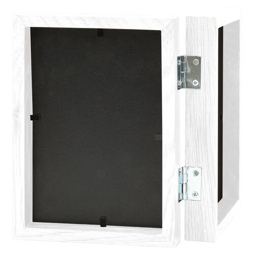 Folderamme til 2 billeder 2x(13x18 cm) hvid