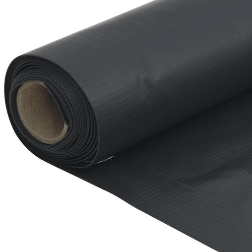 Haveafskærmning 1000x90 cm PVC antracitgrå