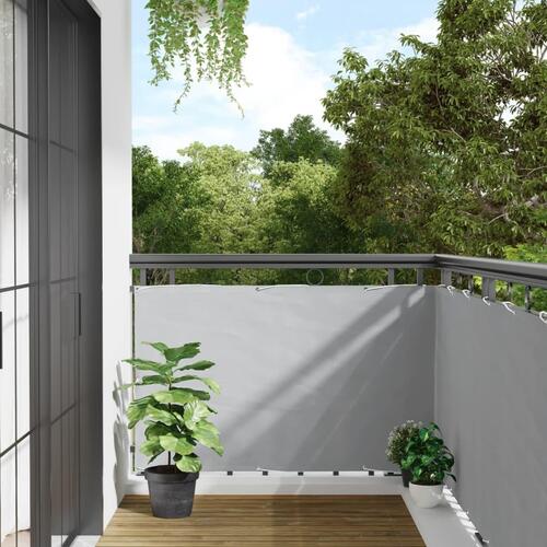 Haveafskærmning 300x90 cm PVC grå