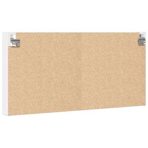 Vitrineskab 100x8,5x50 cm spånplade hvid