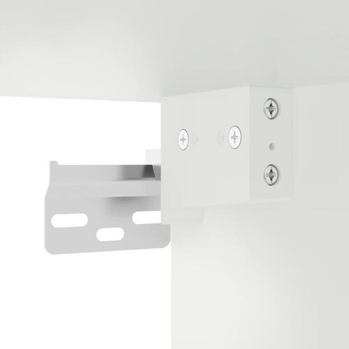 Vitrineskab 100x8,5x50 cm spånplade hvid