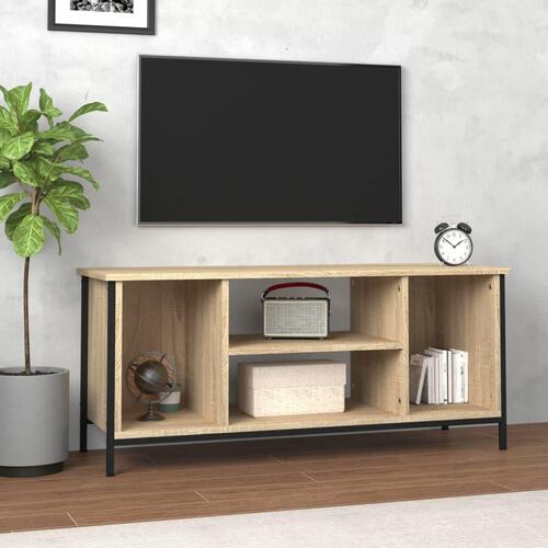Tv-bord 102x35x45 cm konstrueret træ sonoma-eg
