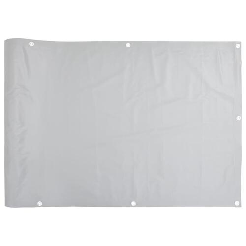 Haveafskærmning 400x90 cm PVC grå