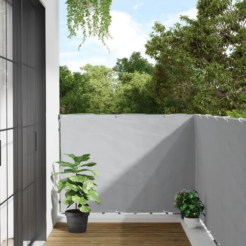 Haveafskærmning 500x120 cm PVC grå