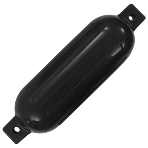 Bådfendere 4 stk. 51 × 14 cm - oppustelige PVC, sort
