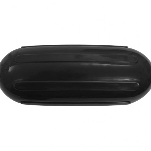 Bådfendere 4 stk. 51 × 14 cm - oppustelige PVC, sort