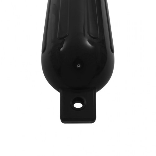 Bådfendere 4 stk. 51 × 14 cm - oppustelige PVC, sort