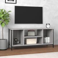 Tv-bord 102x35x45 cm konstrueret træ grå sonoma-eg