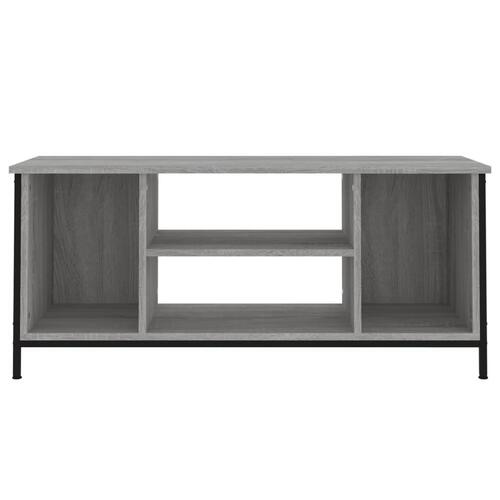 Tv-bord 102x35x45 cm konstrueret træ grå sonoma-eg