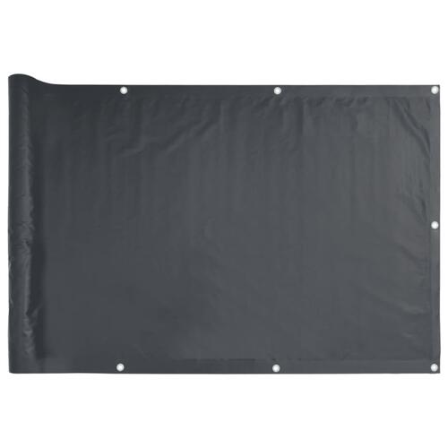Haveafskærmning 500x90 cm PVC antracitgrå