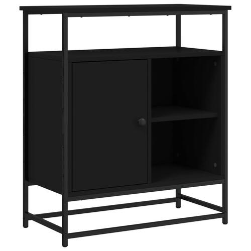 Skænk 69x35x80 cm konstrueret træ sort