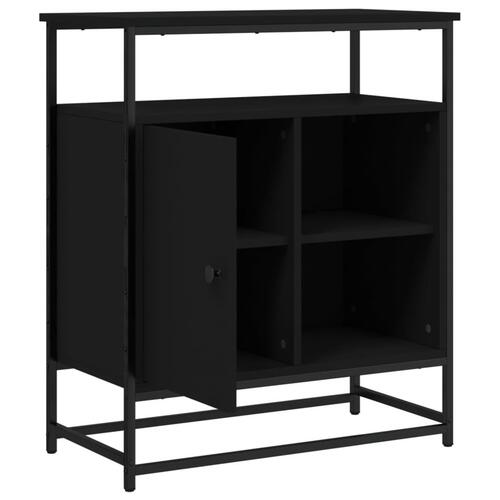 Skænk 69x35x80 cm konstrueret træ sort
