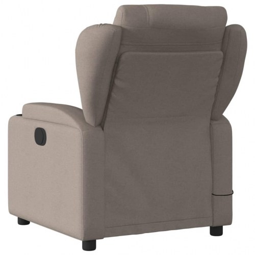 Massagestol taupe stof