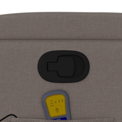 Massagestol taupe stof