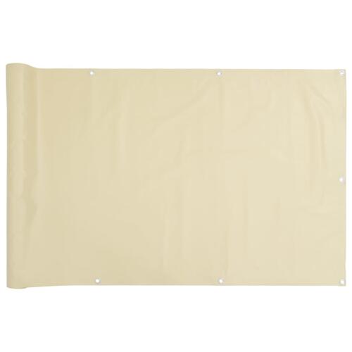 Altanafskærmning 400x90 cm PVC cremefarvet