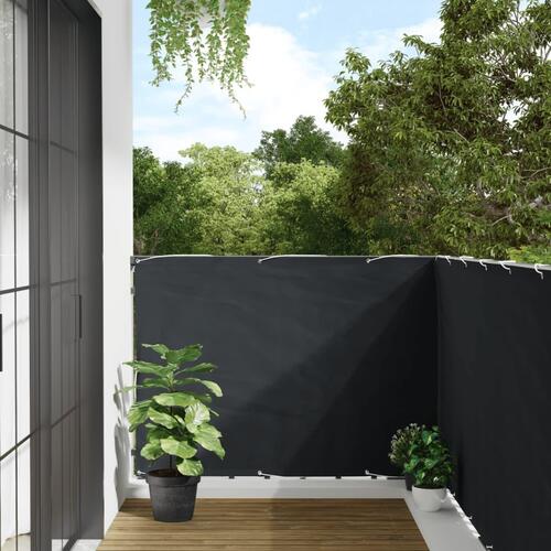 Haveafskærmning 600x120 cm PVC antracitgrå