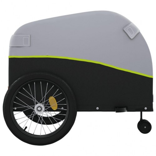 Cykelanhænger 45 kg - jern, sort/grøn