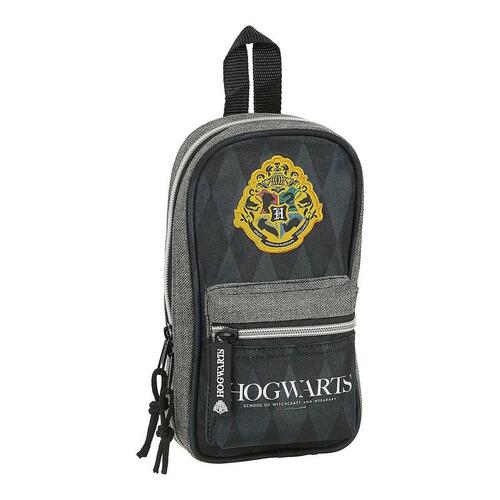 Penalhus rygsæk Hogwarts Harry Potter Hogwarts 12 x 23 x 5 cm Sort Grå