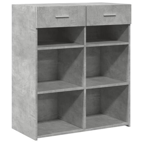Skænk 80x42,5x93 cm konstrueret træ betongrå