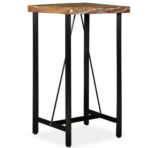 Barbord 60x60x107 cm massivt genanvendt træ