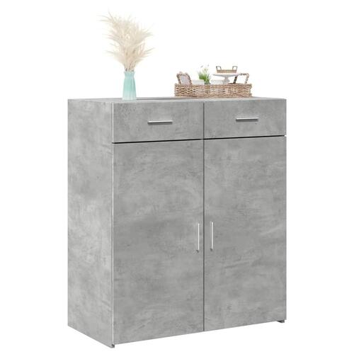 Skænk 80x42,5x93 cm konstrueret træ betongrå