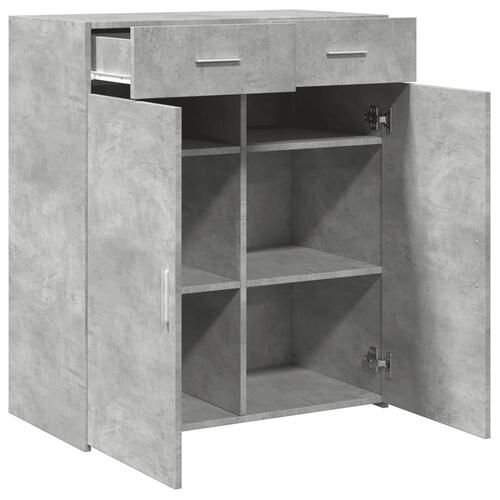 Skænk 80x42,5x93 cm konstrueret træ betongrå