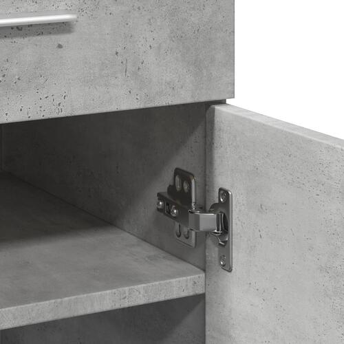 Skænk 80x42,5x93 cm konstrueret træ betongrå