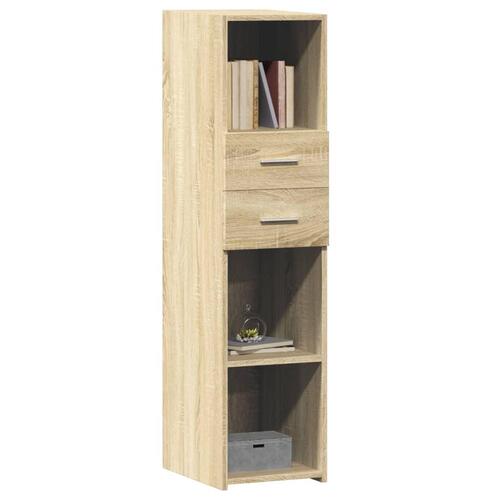 Højskab 30x42,5x124 cm konstrueret træ sonoma-eg