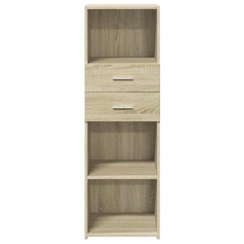 Højskab 40x42,5x124 cm konstrueret træ sonoma-eg