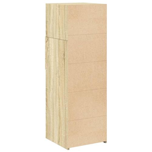 Højskab 40x42,5x124 cm konstrueret træ sonoma-eg