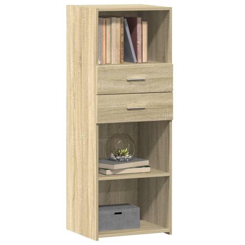 Højskab 45x42,5x124 cm konstrueret træ sonoma-eg