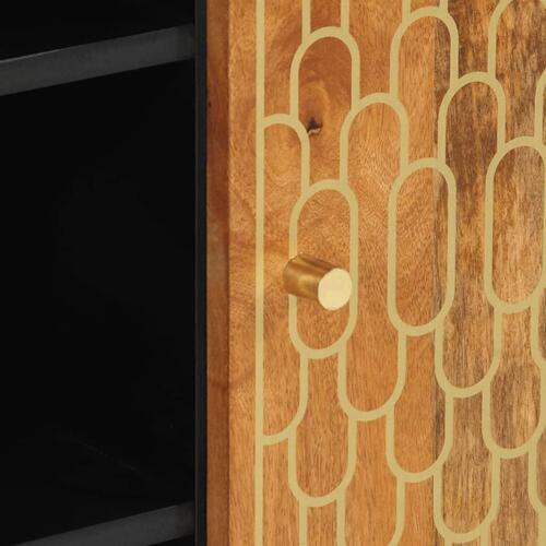Skab 90x33x75 cm massivt mangotræ