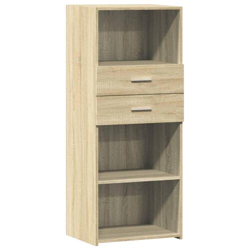 Højskab 50x42,5x124 cm konstrueret træ sonoma-eg