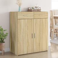 Skænk 80x42,5x93 cm konstrueret træ sonoma-eg