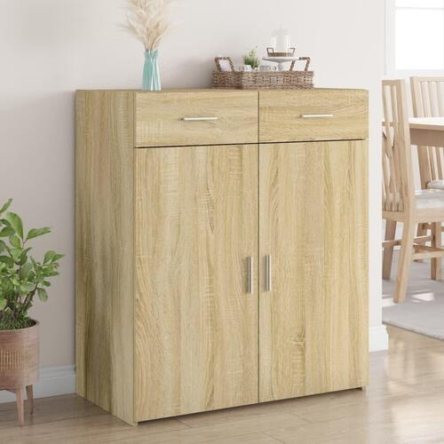 Skænk 80x42,5x93 cm konstrueret træ sonoma-eg