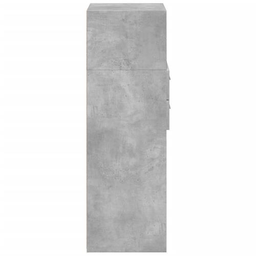 Højskab 45x42,5x124 cm konstrueret træ betongrå