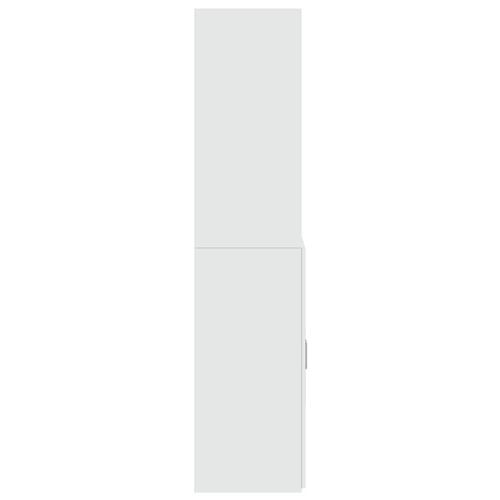 Skab 70x42,5x185 cm konstrueret træ hvid
